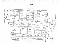 Iowa State Map, Delaware County 1968